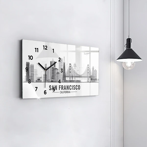 Horizontale Uhr Skyline von San Francisco