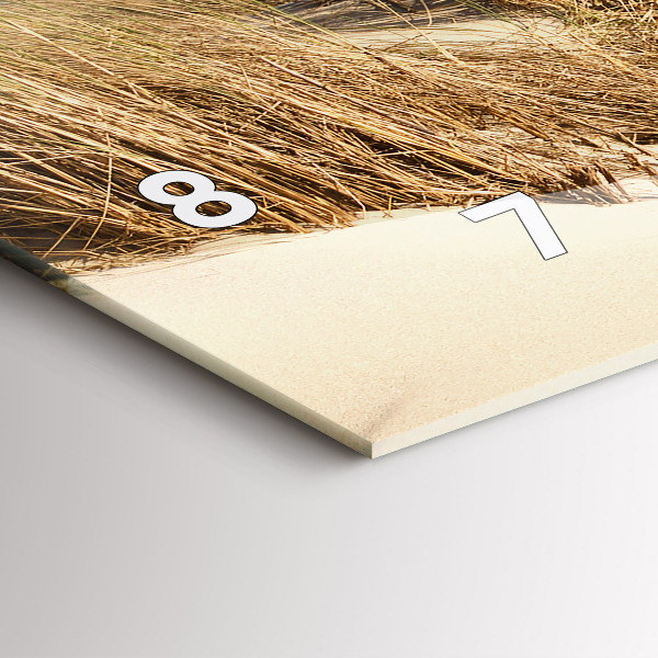 Horizontale Uhr mit motiv Blick auf den Strand