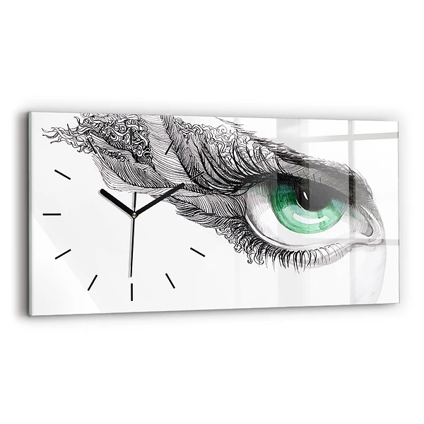 Horizontale Uhr Abstraktes menschliches Auge