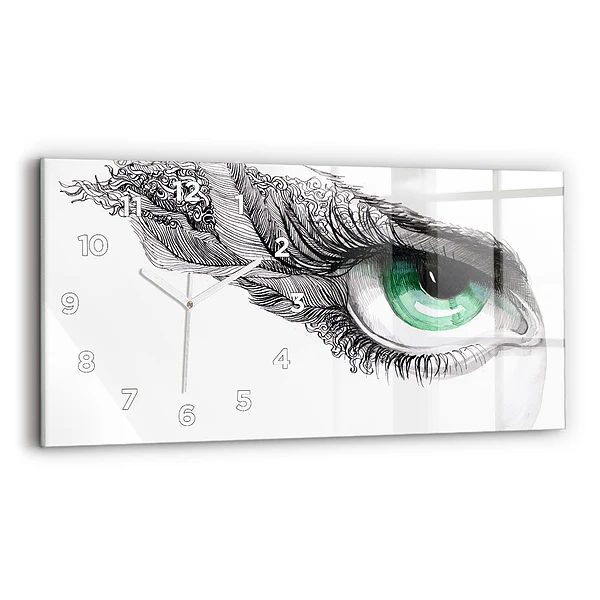 Horizontale Uhr Abstraktes menschliches Auge