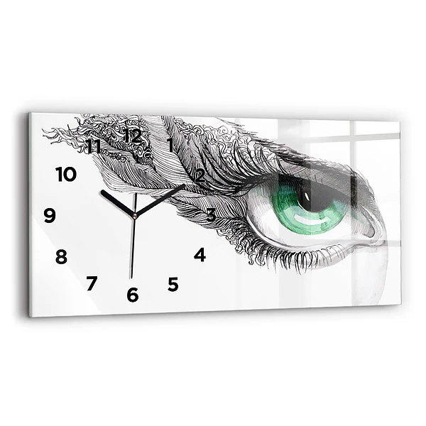 Horizontale Uhr Abstraktes menschliches Auge