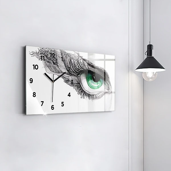 Horizontale Uhr Abstraktes menschliches Auge