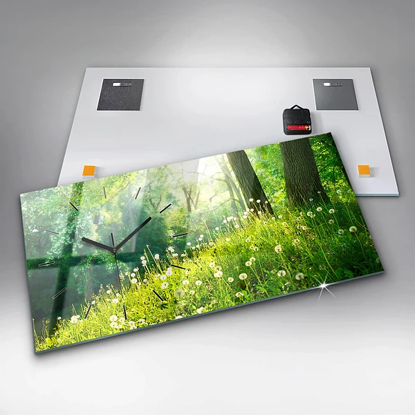 Horizontale Uhr mit motiv Frühling Natur