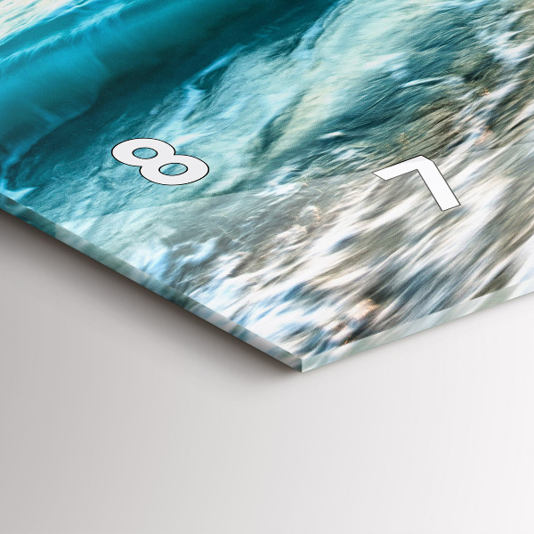 Horizontale Uhr mit motiv Strand, Meer und Sand