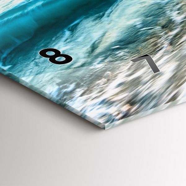 Horizontale Uhr mit motiv Strand, Meer und Sand