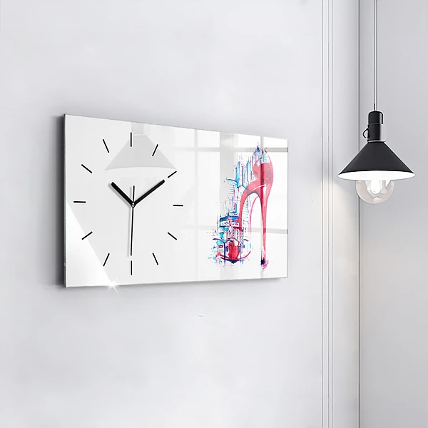Horizontale Uhr mit motiv Rote Ferse