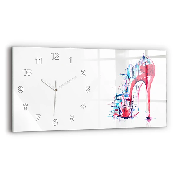 Horizontale Uhr mit motiv Rote Ferse