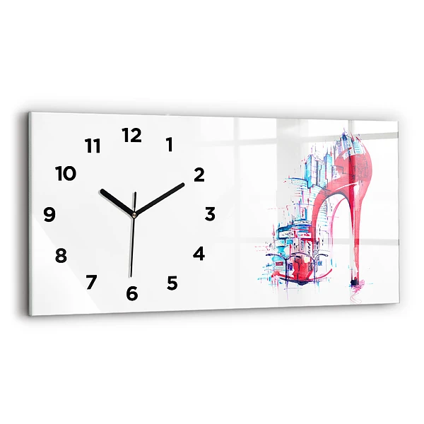 Horizontale Uhr mit motiv Rote Ferse