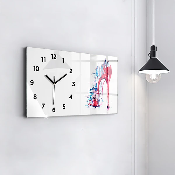 Horizontale Uhr mit motiv Rote Ferse