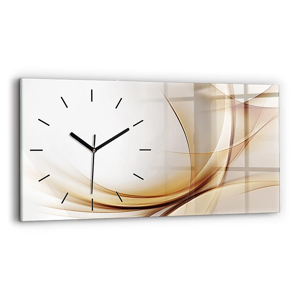 Horizontale Uhr Goldene Abstraktion
