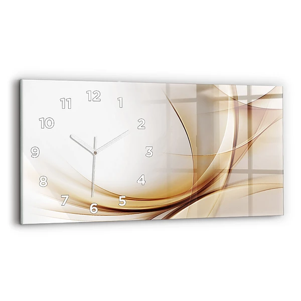 Horizontale Uhr Goldene Abstraktion