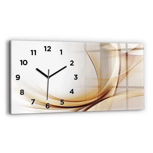 Horizontale Uhr Goldene Abstraktion