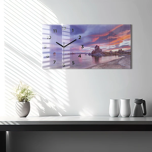 Horizontale Uhr mit motiv Sonnenaufgang in Kalifornien