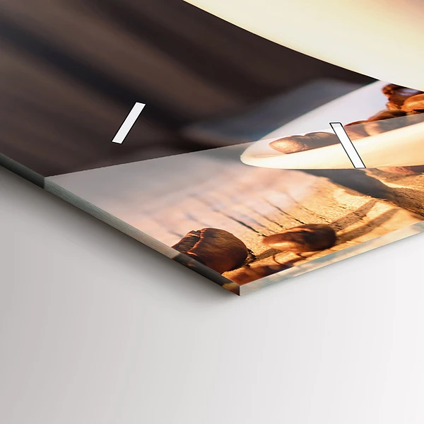 Horizontale Uhr Tasse Kaffee