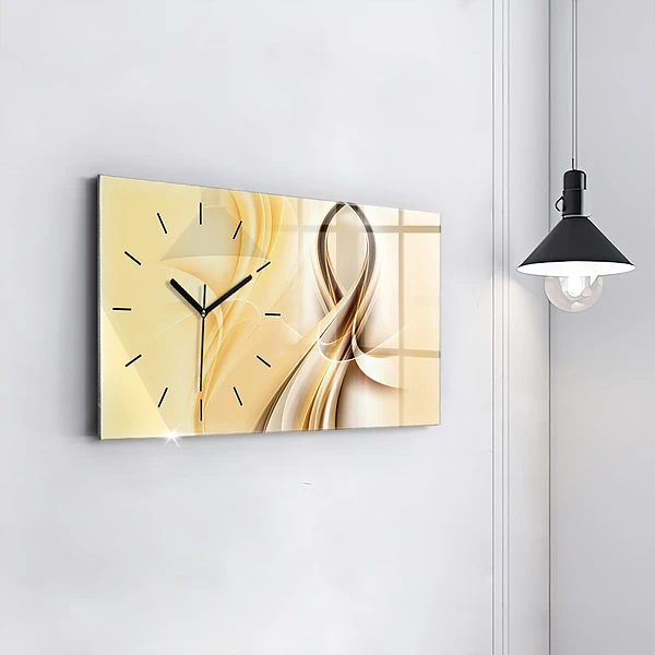 Horizontale Uhr mit motiv Wellen abstrakt
