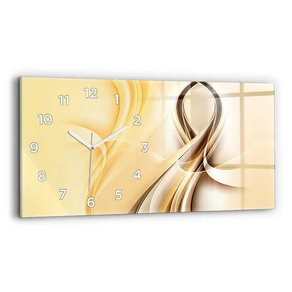 Horizontale Uhr mit motiv Wellen abstrakt