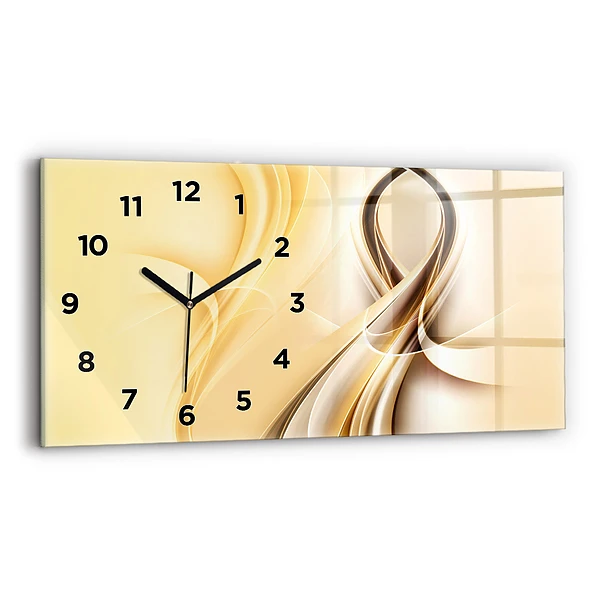 Horizontale Uhr mit motiv Wellen abstrakt