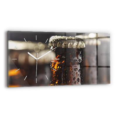 Horizontale Uhr mit motiv Glasflaschen