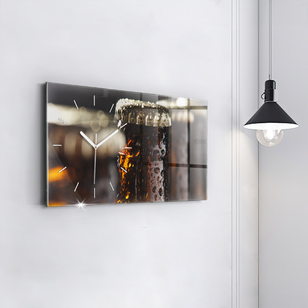 Horizontale Uhr mit motiv Glasflaschen
