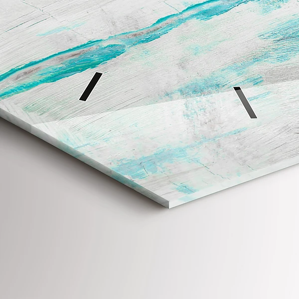 Horizontale Uhr mit motiv Öltextur abstrakt