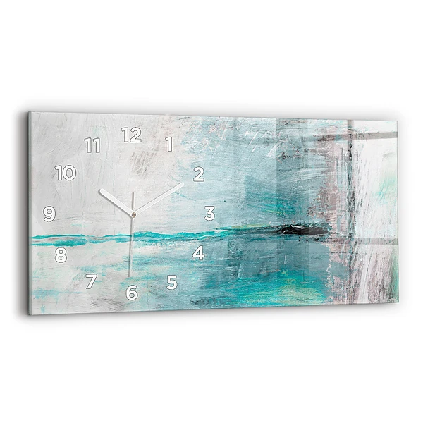 Horizontale Uhr mit motiv Öltextur abstrakt