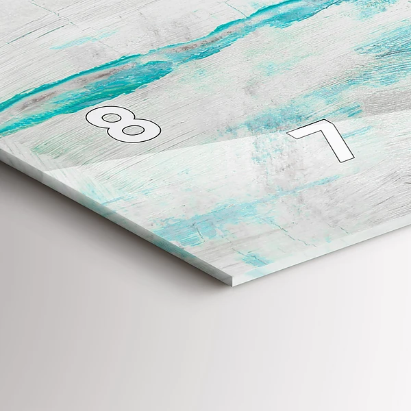 Horizontale Uhr mit motiv Öltextur abstrakt