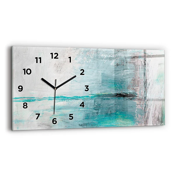 Horizontale Uhr mit motiv Öltextur abstrakt