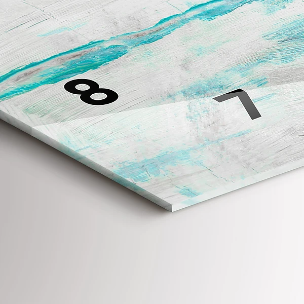 Horizontale Uhr mit motiv Öltextur abstrakt