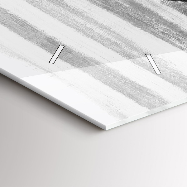 Horizontale Uhr mit motiv Frau in Schwarz und Weiß