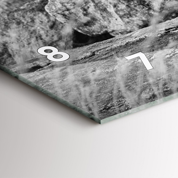 Horizontale Uhr Abstrakt - Löwe