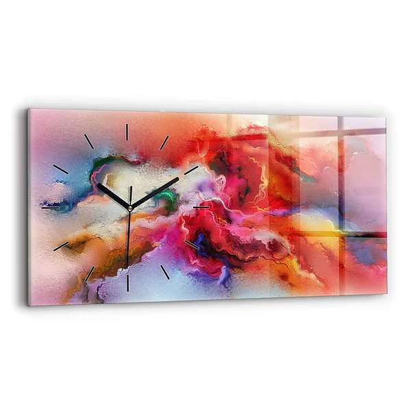 Horizontale Uhr Verschüttete Farbe