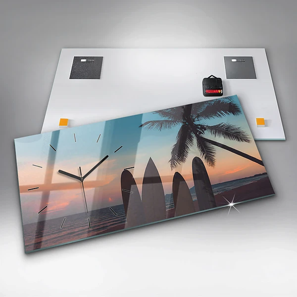 Horizontale Uhr Surfen am Strand