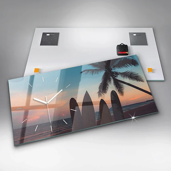 Horizontale Uhr Surfen am Strand
