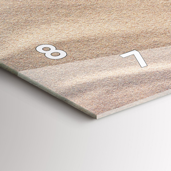 Horizontale Uhr mit motiv Urlaubs-Accessoires