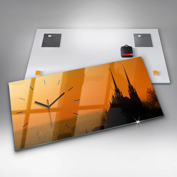 Horizontale Uhr Blick auf die Brünner Kathedrale