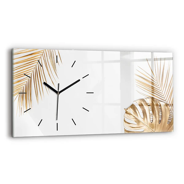 Horizontale Uhr mit motiv Tropische Blätter