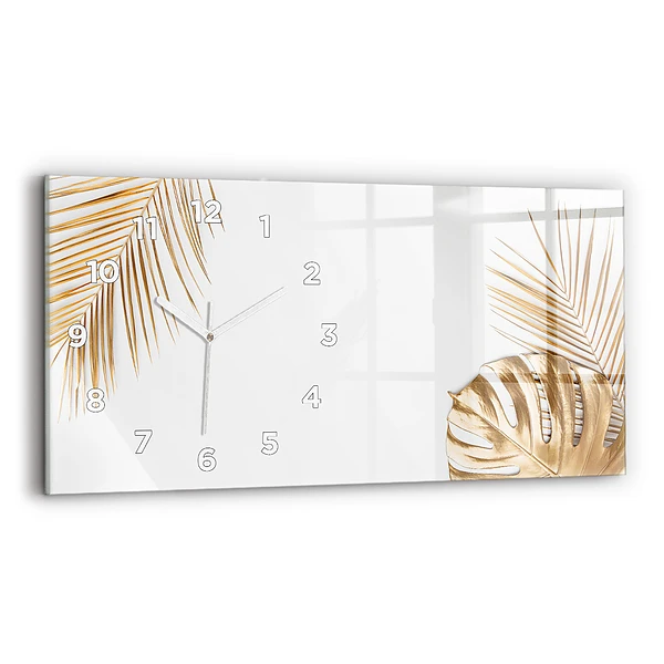 Horizontale Uhr mit motiv Tropische Blätter