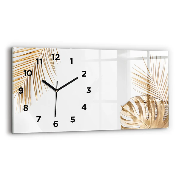 Horizontale Uhr mit motiv Tropische Blätter