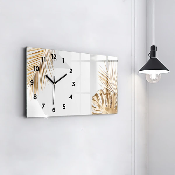 Horizontale Uhr mit motiv Tropische Blätter