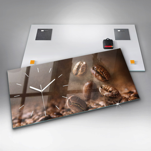 Horizontale Uhr Kaffeebohnen