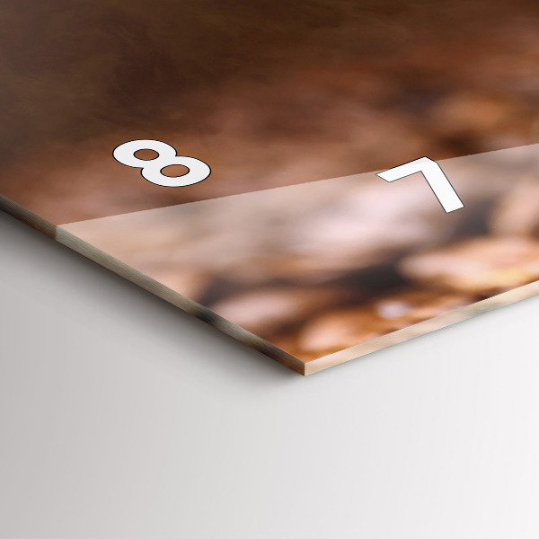 Horizontale Uhr Kaffeebohnen