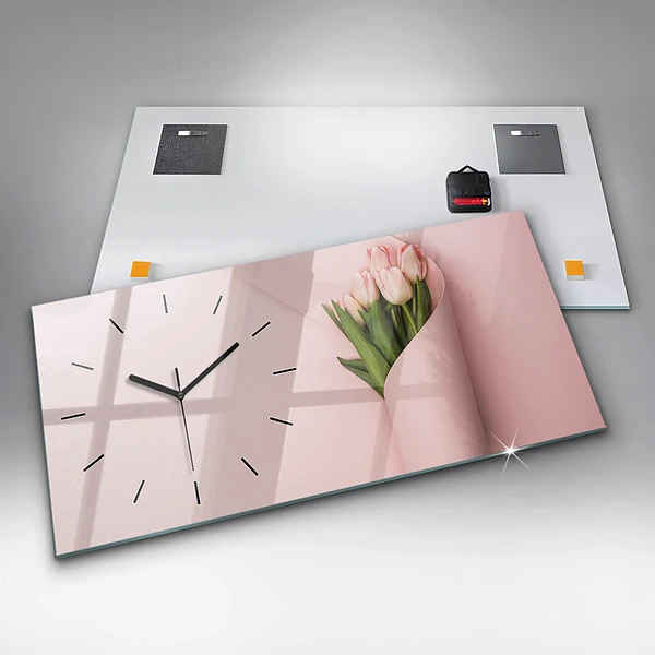 Horizontale Uhr mit motiv Blumenstrauß