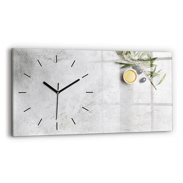 Horizontale Uhr Minimalistische Oliven
