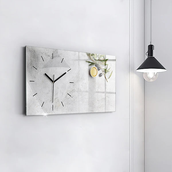 Horizontale Uhr Minimalistische Oliven