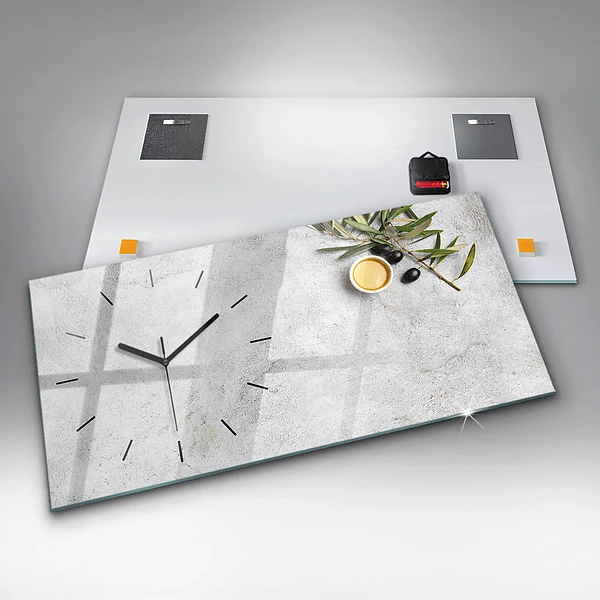Horizontale Uhr Minimalistische Oliven