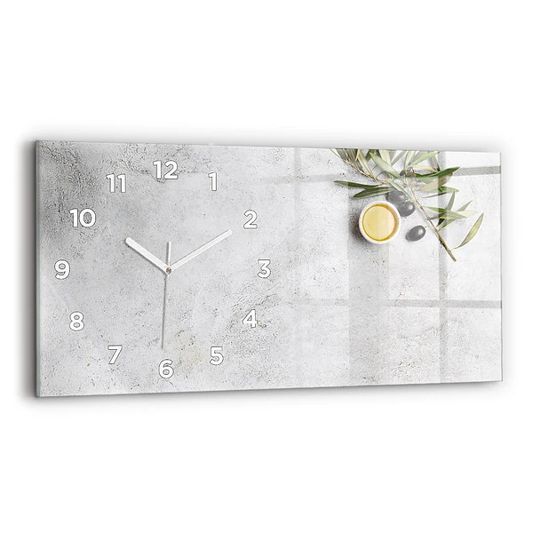 Horizontale Uhr Minimalistische Oliven