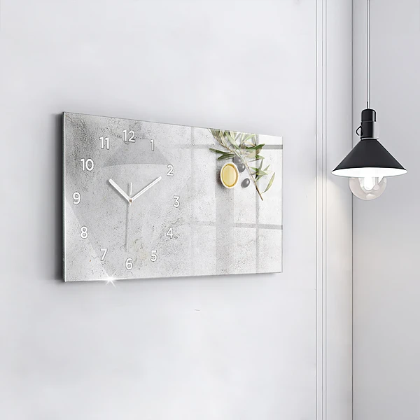 Horizontale Uhr Minimalistische Oliven