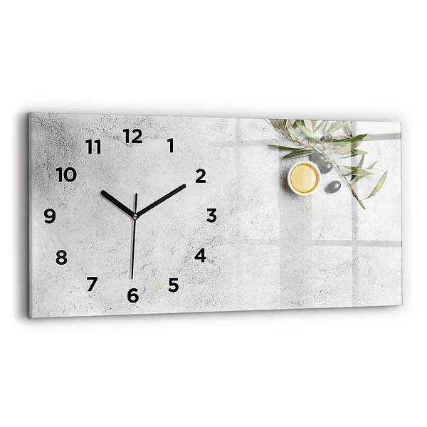 Horizontale Uhr Minimalistische Oliven