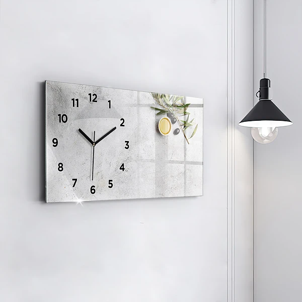 Horizontale Uhr Minimalistische Oliven