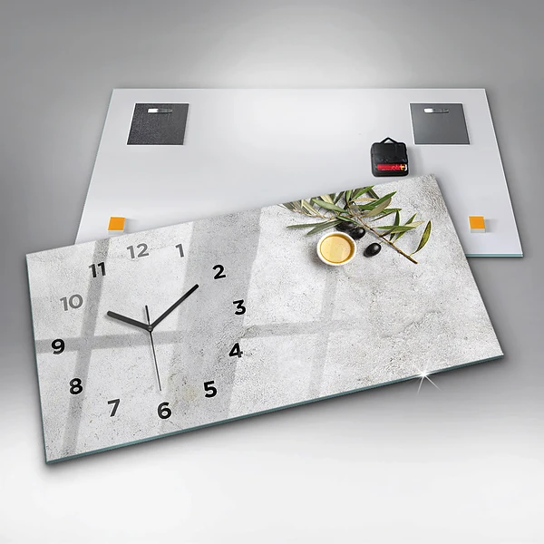 Horizontale Uhr Minimalistische Oliven